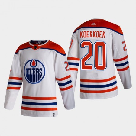 Dresovi Edmonton Oilers Slater Koekkoek 20 2020-21 Reverse Retro Authentic - Muške Dresovi Edmonton Oilers Slater Koekkoek 20 2020-21 Reverse Retro Authentic - Muške